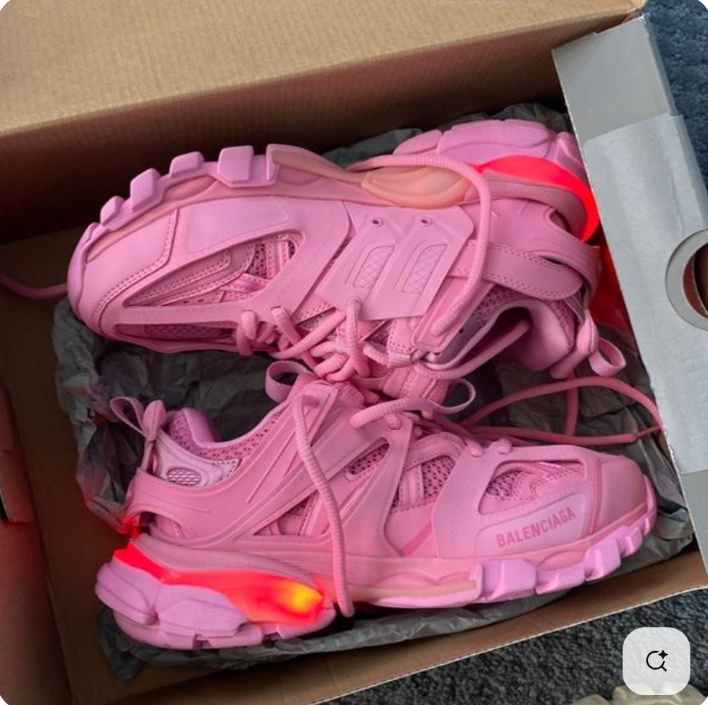 balenciaga track led rosa